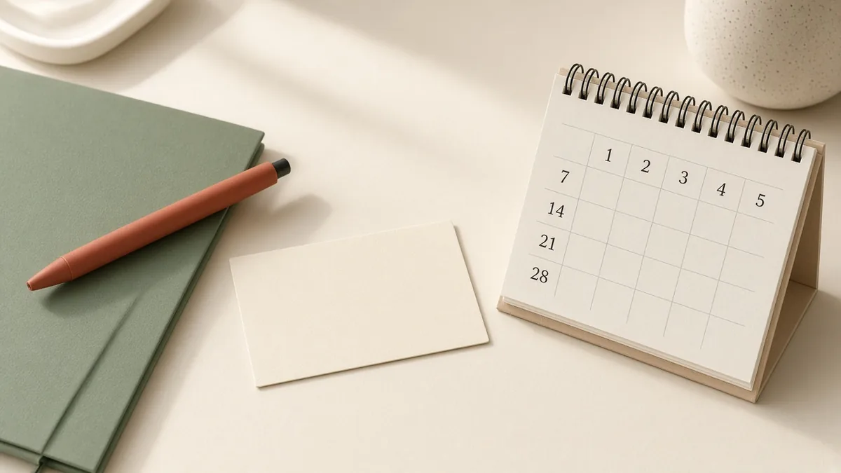 Insurance card, folder, and pen arranged on a cream dental reception counter