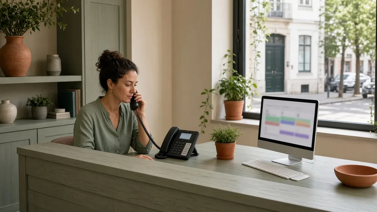 Missed call recovery workflow from unanswered call to booked dental visit