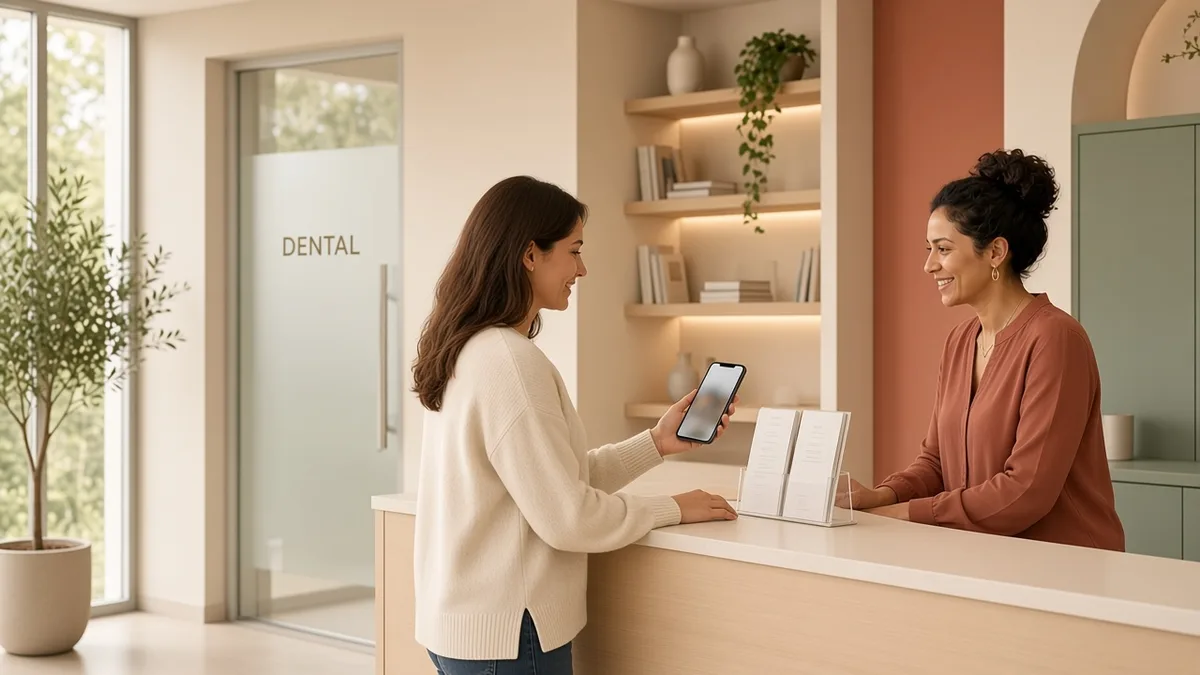 Patient online decision path from search and Maps to calling and booking a dentist